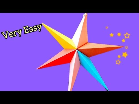How to Make Easy 🎄Christmas Star 🌟, 2 Easy Stars With Paper, How to Make Star ‪@EasyCraftiii‬