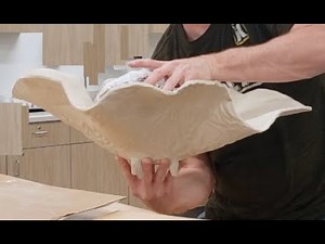 How to Make a Large Slab Drape Mold Ceramic Bowl