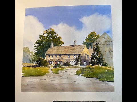 A Charming Old Building in Watercolour