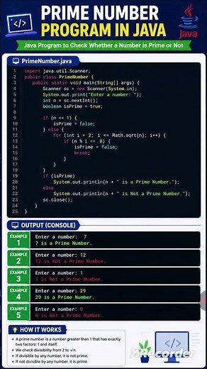 java program to check prime number ! Java Tutorial