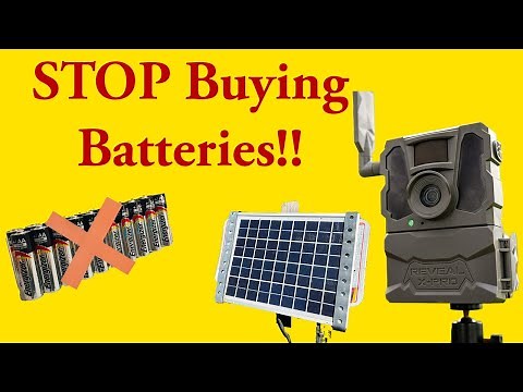 A BETTER way to power your TRAIL Camera- DIY solar set up.