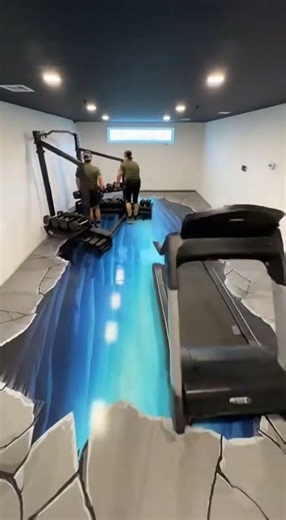 Mind-Blowing 3D Gym Floor In 12 Hours