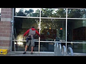 Professional window cleaning - First job in the AM