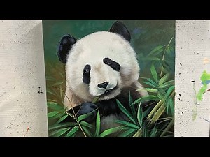 How to Paint a Giant Panda | Panda Painting | Easy Panda Drawing |How to draw a Panda| ARTOHOLIC 🐼