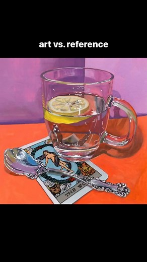 Cassandra Akouri on Instagram: "Another art vs. reference because these are too fun and satisfying to watch  Comment your fav! Most of these paintings are available to take home! And if not, there is always the option of getting a print. 朗 To shop my art and support me as I near my “maternity leave” as a small business owner… comment POP!  and I’ll send my shop over to you.  #artvsreference #gouache #gouachepainting #gouacheart"