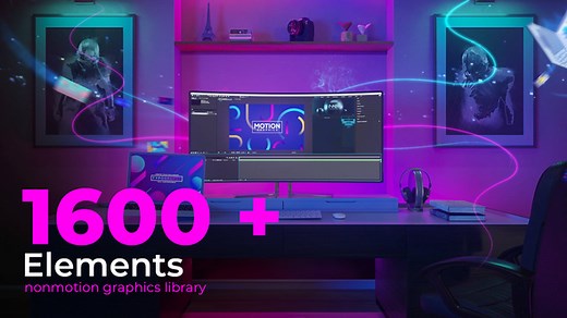 Nonmotion Graphics Library | Extension for After Effects