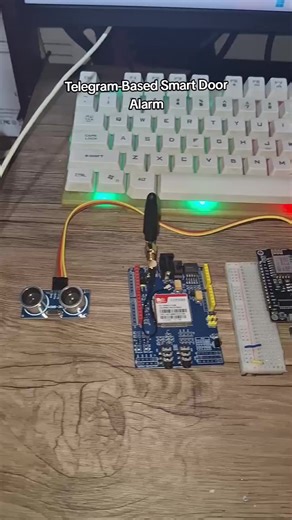 Smart Door Alarm System with ESP8266 and Telegram