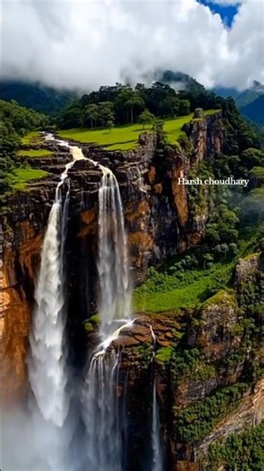 Angel Falls in Summer | drone shot | By Harsh Choudhary #adventure #Angelfall
