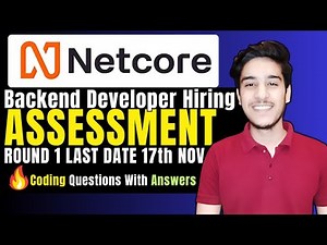 Netcore Backend Developer Hiring Challenge 2024 Round 1| KN Academy, Quickapply, Off campus drive