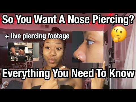 everything you need to know about getting a nose piercing! + live piercing footage
