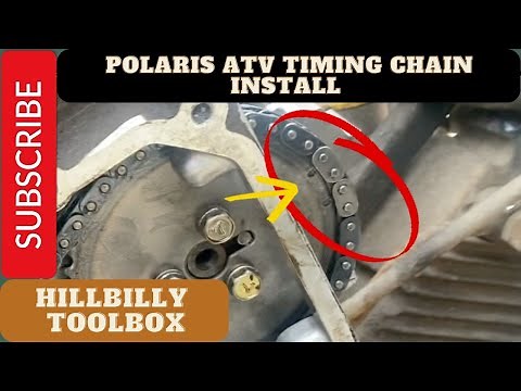 How to install a Polaris timing chain with the marked silver links on your ATV