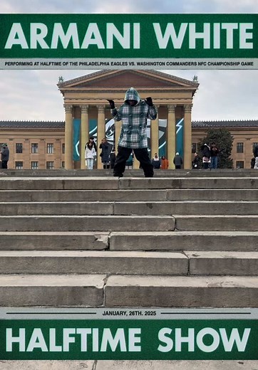 Armani White Shines at Eagles Halftime Show