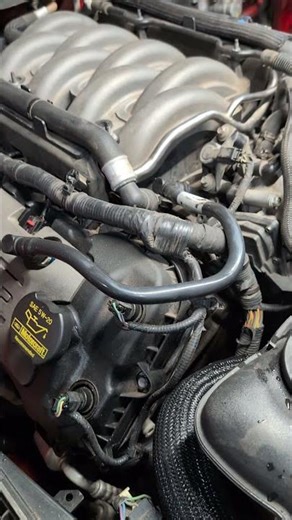 that sounds bad ....gotta love junkyard engines. #salvageyard #5oh #coyote #mechaniclife