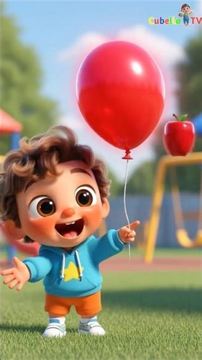 Learn 🍎 Red and Green🍏 with Balloons #shorts