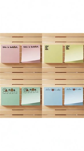 Creative Sticky Note Pad Set, 4 Packs of 3x3 Inch 50 Sheets, Adhesive Notes for Office School Home, Decorative Art Stickers #junkjournalsupplies #stationeryhaul #waterproofstickers #creativeaccessories #schoolproducts #cuteofficesupplies #computerdeskmat #stickerbusiness #stationeryessentials #mousepads