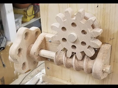 How to make wooden gears using two alternative methods.