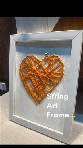 How to make string art frame #stringart #shorts #viral