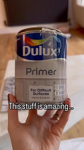 Amazon find ✨ . I was so impressed at this multi-surface primer. No sanding required and it went straight onto a gloss surface - amazing! . Comment ‘primer’ for the link . #amazonfind #primer #paintingreels #diyhacks #builtinfurniture | Claire Douglas DIY & Interior Styling