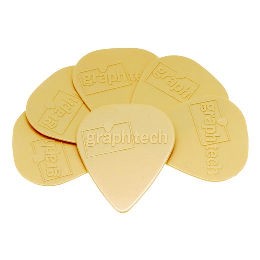 Graph Tech TUSQ Standard Picks Cream 0.68mm - Warm Tone 6-Pack - strings.fi