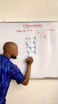 How to Solve Continued Fractions Step by Step