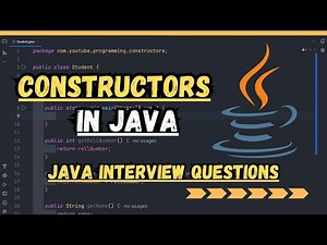 Constructors in java | Java interview questions