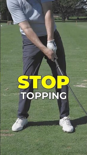 Hit Down to Go Up — The Key to Stopping Topped Shots #golf #golfswing #golftips