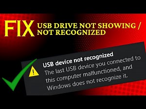 USB Drive Not Showing Up Working Solution / USB Device not Recognized in Windows 10/11