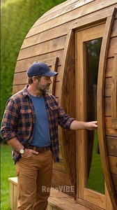 You won't believe this water tank transformation! 🤯🔥 #diy #sauna #shorts