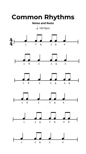 Mr. Jordan on Instagram: "Rhythm Challenge: Quarter notes + eighth notes! 🥁✨ Clap along, count it out, and lock in your timing. Save this for practice ✔️ Comment how you did ✔️ #trainyourmusicbrain #musiceducation #musictheory #sightreading #musicchallenge #rhythm"