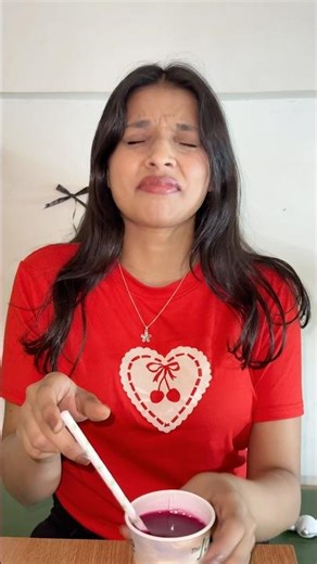 Red colour food challenge went wrong😂 #shorts #ytshorts #hungtung