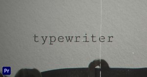 Typewriter | Premiere Pro Template