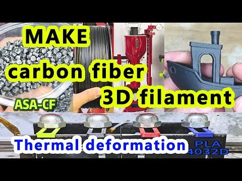 How Make carbon fiber 3D printing filaments-[DIU v4] Desktop 3d printing filament extruder