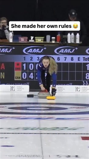 NEW CURLING TECHNIQUE JUST DROPPED! 😅 Never forget when Sweden’s Isabella Wranå created her own rules when losing big to Canada’s Rachel Homan 😂 (via @grandslamofcurling) | TSN