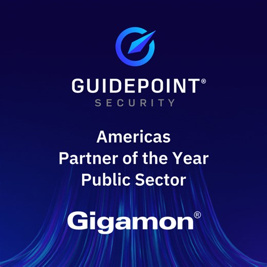 We're proud to announce that GuidePoint Security has been named Gigamon's 2025 Americas Partner of the Year - Public Sector! This recognition highlights our dedication to helping government agencies strengthen their security posture and our continued delivery of high-impact #cybersecurity outcomes powered by Gigamon. A huge thank you to our team, customers and Gigamon for this honor—and congratulations to all of this year’s awards winners. | GuidePoint Security