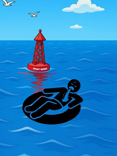 The story of a man lost in POINT NEMO #truestory #horrortok #horrorstory #analoghorror #scary