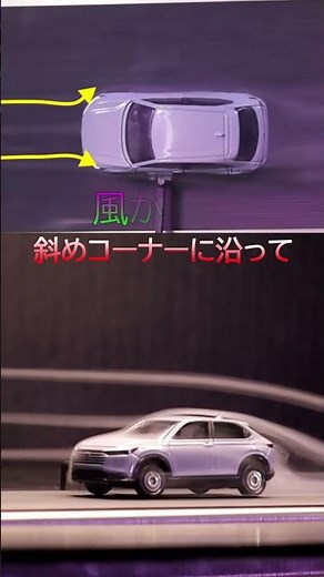 風は、車の輪郭をなぞる #shots #風洞実験 #ヴェゼル