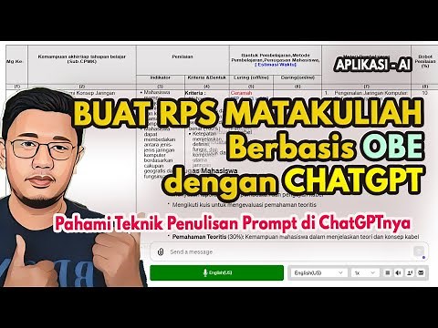 Gunakan CHATGPT Permudah Membuat RPS Berbasis OBE yang Terstruktur : Panduan Lengkap ‼️‼️