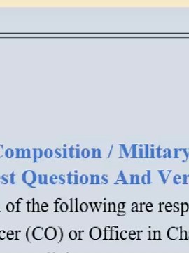 Cft Body Composition / Military Appearance Program Test Questions And Verified Answers. Question 1: Which of the following are responsibilities of a Commanding Officer (CO) or Officer in Charge (OIC) according to BCMAP policies? CORRECT ANSWER: Select and assign, in writing, a Force Fitness Instructor or Command Physical Training Representative Consideration of recommendations for temporary medical exemptions Ensuring Marines receive a medical evaluation Enforcing compliance with weight and body