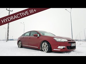 Citroen C5 Hydractive III+ suspension demonstration.