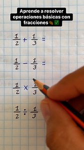 Aprende a resolver operaciones básicas con fracciones✅👏😎 | El Inge Maya