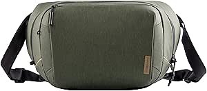 PGYTECH OneGo Solo V2 Camera Sling Bag, 10L Crossbody Camera Bag for Urban Travel Photographers, Mirrorless Camera Bag for Sony/Canon/Nikon/DJI Mavic/Air/Mini/Tripod/Laptop, Green