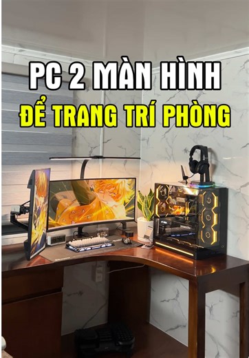 Setup góc PC Gaming để em sinh viên học tập và trang trí phòng #maytinhchoigame #pcgamingsetup #maianhpc #pcsetup #desksetup