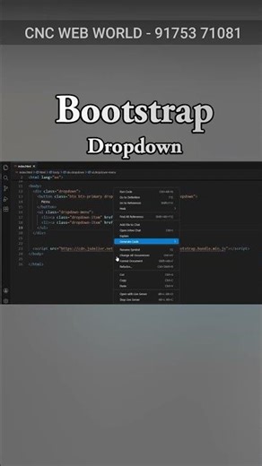Bootstrap - Dropdown #frontendcourse #bootstrap #computer