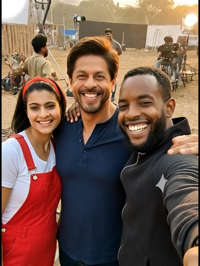 Tutorial foto idol 1 source: @jogo.brunix Prompt google gemini pro : Take a wide POV selfie of a man (using the face from the attached photo, 100% identical), wearing a black jacket. He's posing with (attached photo 2) on the left,POV selfie his expression sweetly smiling and his gaze focused on the camera. The background is an action film set with lots of equipment. The photo quality is HD and grainy; don't distort their faces. #bolywood #tutorial #shahrukhkhan #danceindia #salmankhan tools: Gr