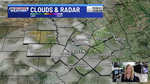 Bump in cloud cover shaves a few degrees off today's temperatures: - Meteorologist Kristen Currie | Kristen Currie