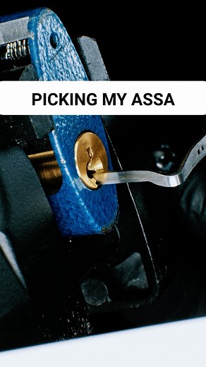 Trevor McNally on Instagram: "Picking my Assa with the McTickler. Tools from the @covertinstruments Reaper Set"