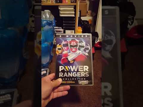 My Power Rangers VHS and dvd collection of Power Rangers the movie and turbo A Power Rangers Movie
