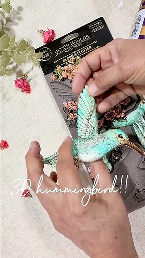 3D Hummingbird #diy #homedecor #siliconemould