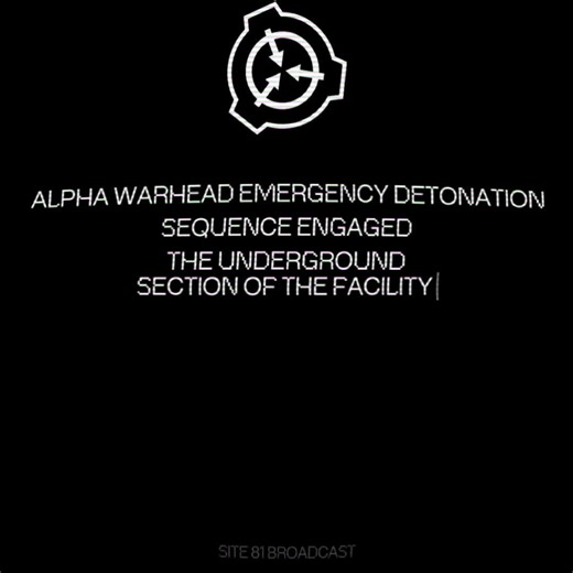 ALPHA WARHEAD DETONATION #SCP #scp