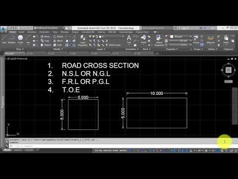 How to draw road cross section in autocad? Part-1